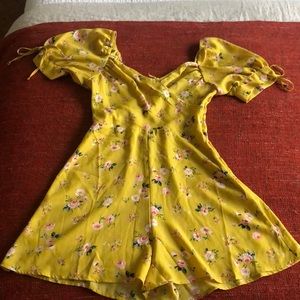 Ten Sixty Sherman Yellow Floral Romper